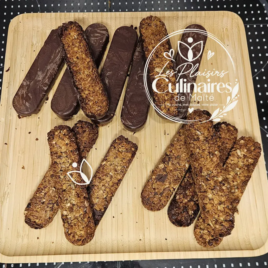 Barres céréales croustillantes fruits secs & chocolat